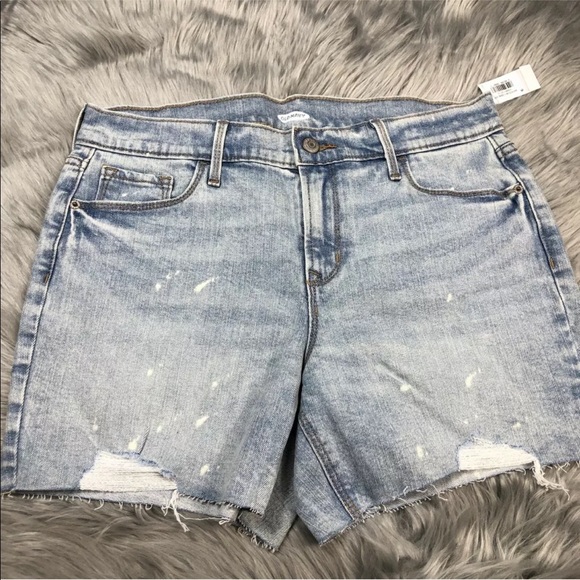 Old Navy Cut Off Raw Hem Distressed Shorts Size 6 - Picture 1 of 8